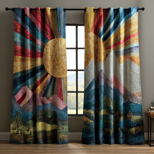 Golden View Quilted Curtains NCU0DK10970