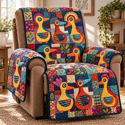 Golden Whimsy Farm Quilted Sofa Cover NCU0PT12287