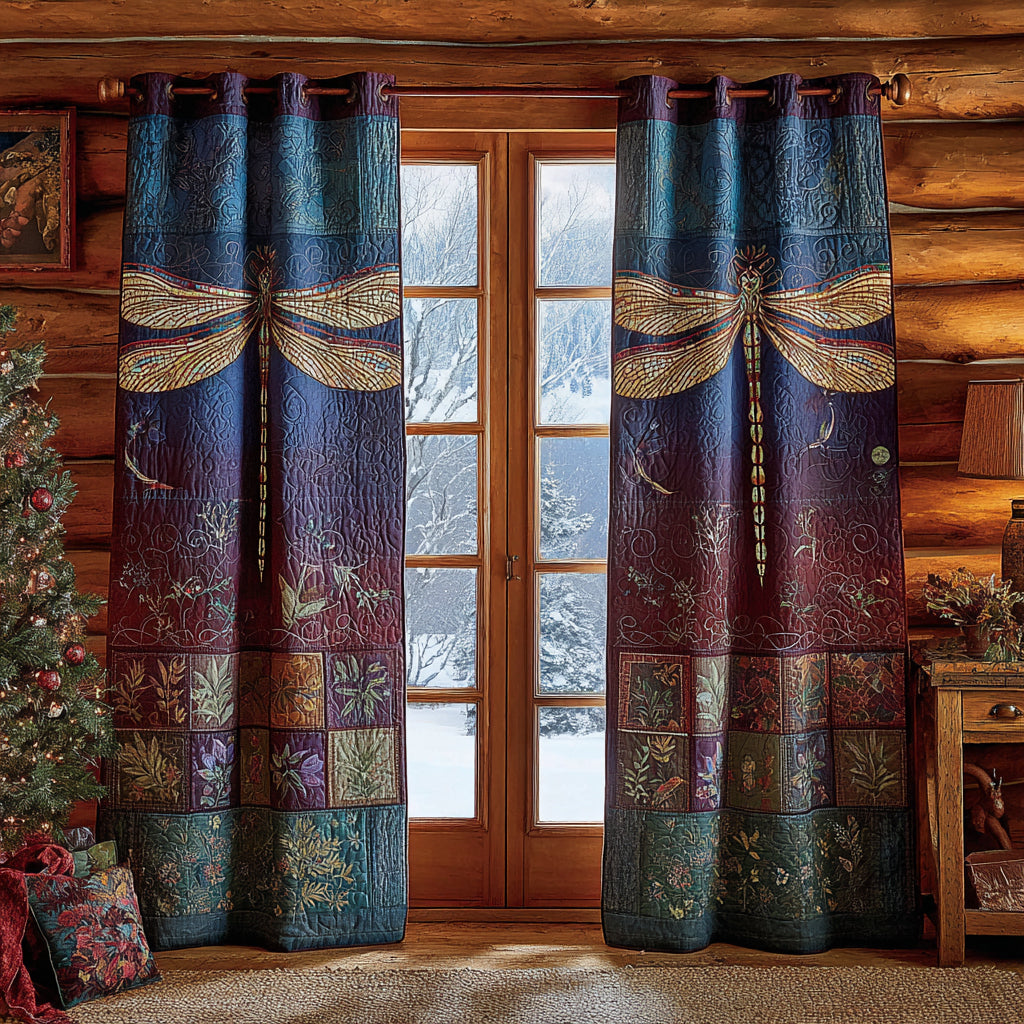 Golden Wing Glimmer Quilted Curtains NCU0DV8708