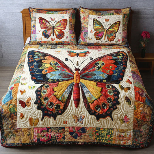 Golden Wings 3-Piece Quilted Bedding Set NCU0NT3273