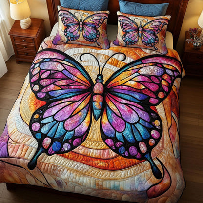 Golden Wings 3-Piece Quilted Bedding Set NCU0NT6548