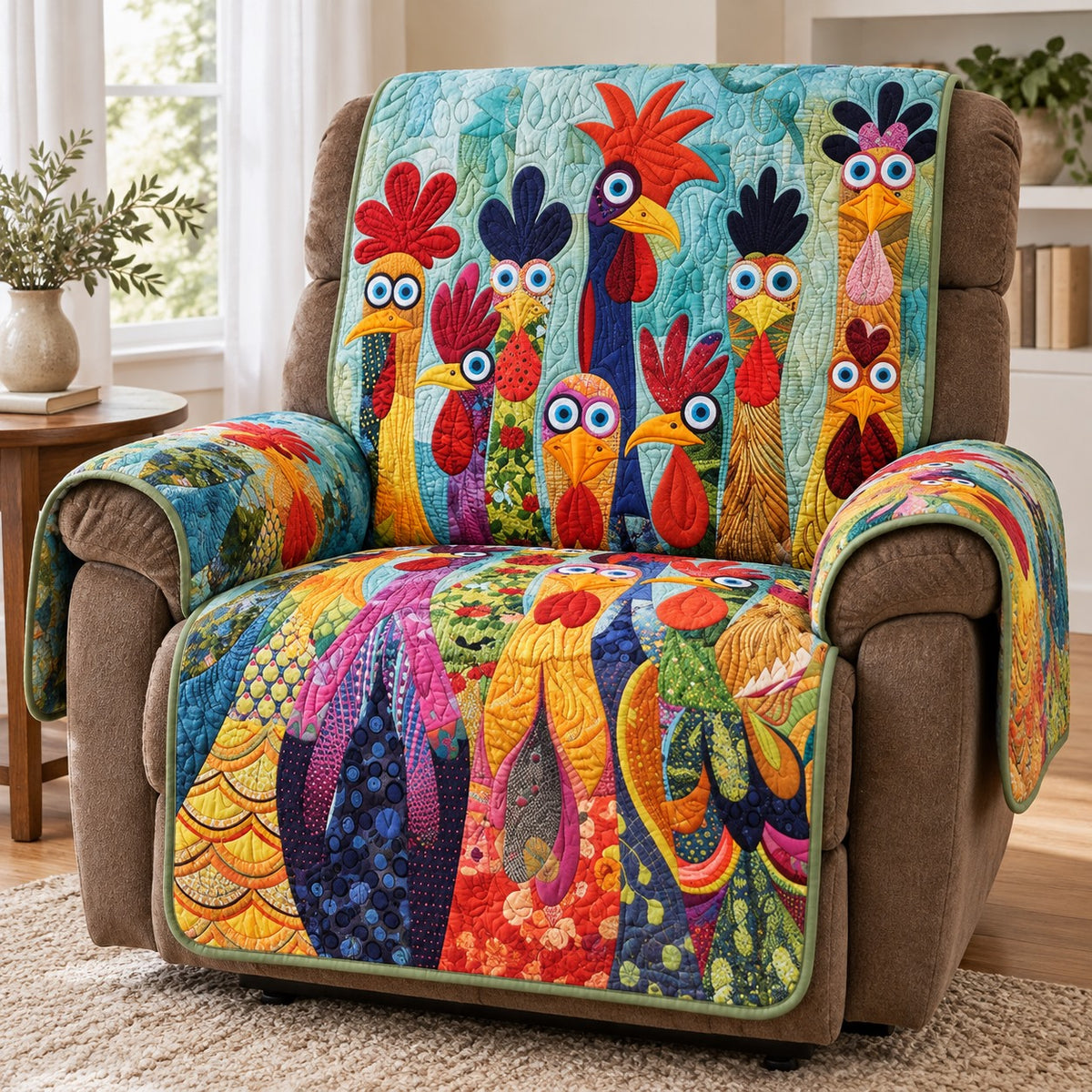 Goofy Farm Friends Quilted Sofa Cover NCU0PT12269