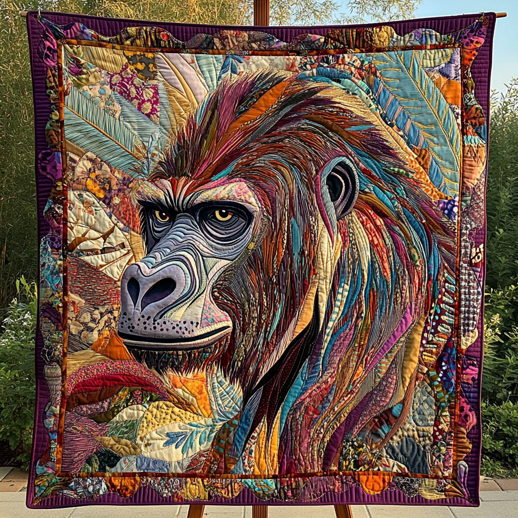 Gorilla Haven Quilted Blanket NCU0DK4102