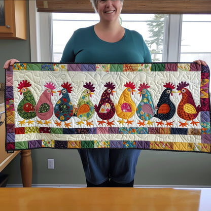 Gossip Hens Quilted Table Runner NCU0TH592