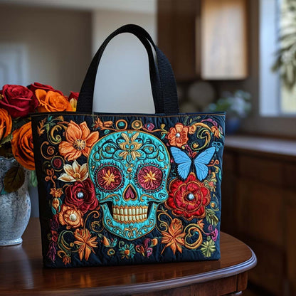 Skull Quilted Tote Bag NCU0VT234