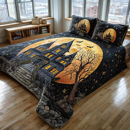 Gothic Moonlight Estate 3-Piece Quilted Bedding Set NCU0VL3673