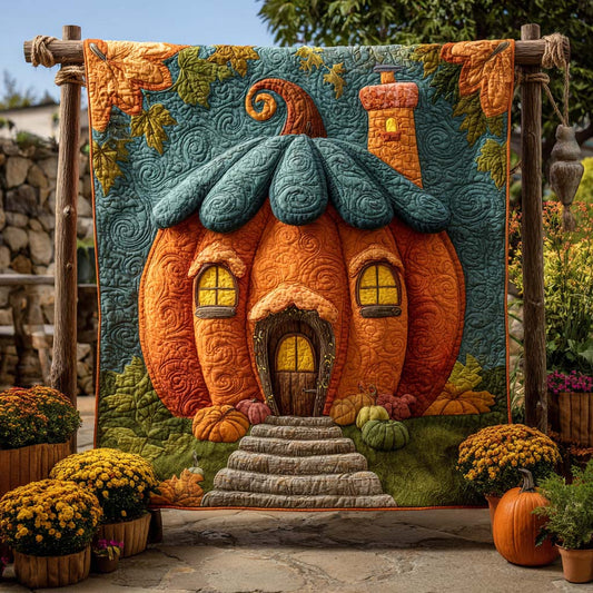 Gourd Cottage Quilted Blanket NCU0XD045