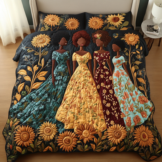 Grace Garden 3-Piece Quilted Bedding Set NCU0VH5633
