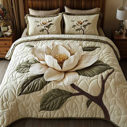 Grace Garden 3-Piece Quilted Bedding Set NCU0XD2658