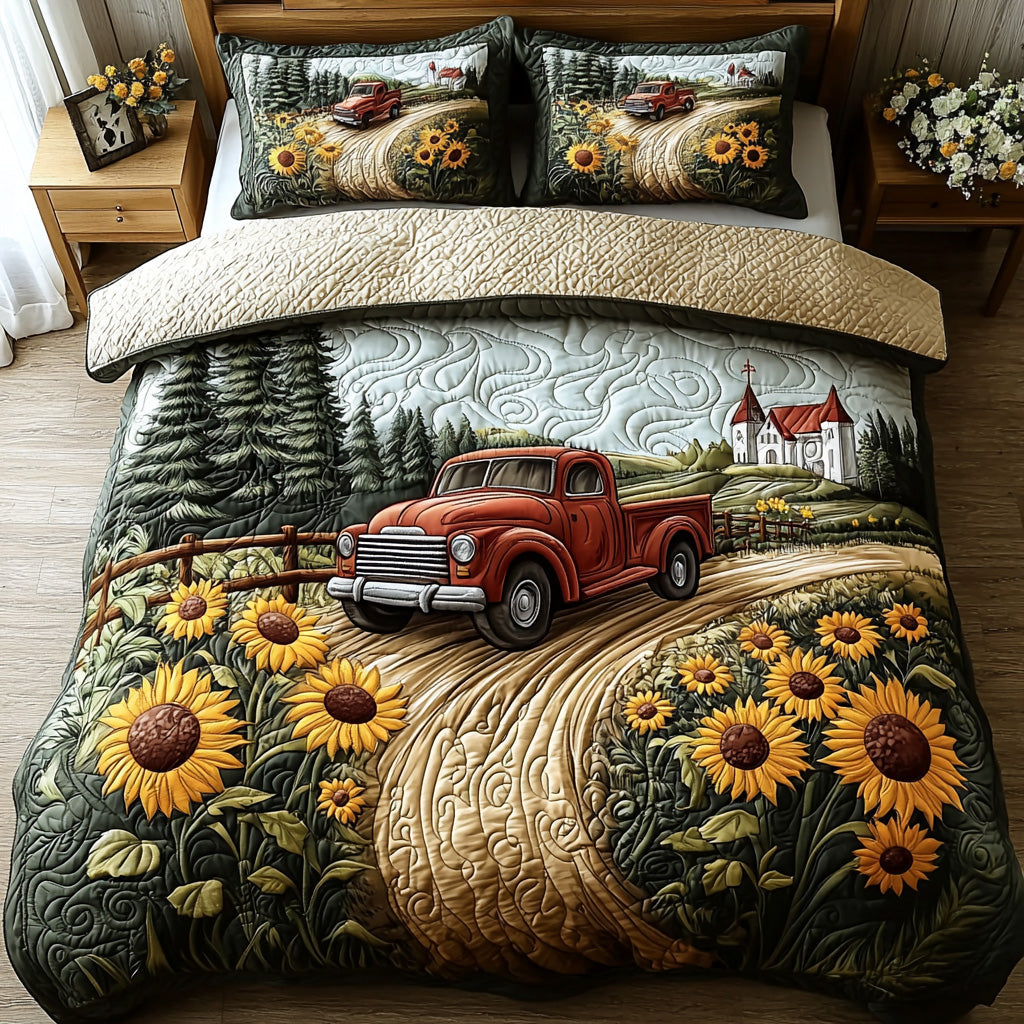 Grace Journey 3-Piece Quilted Bedding Set NCU0DV6586