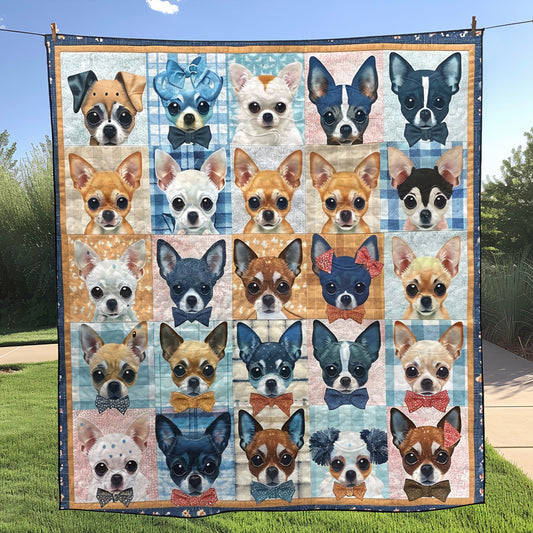 Graceful Chihuahua Quilted Blanket NCU0TH391