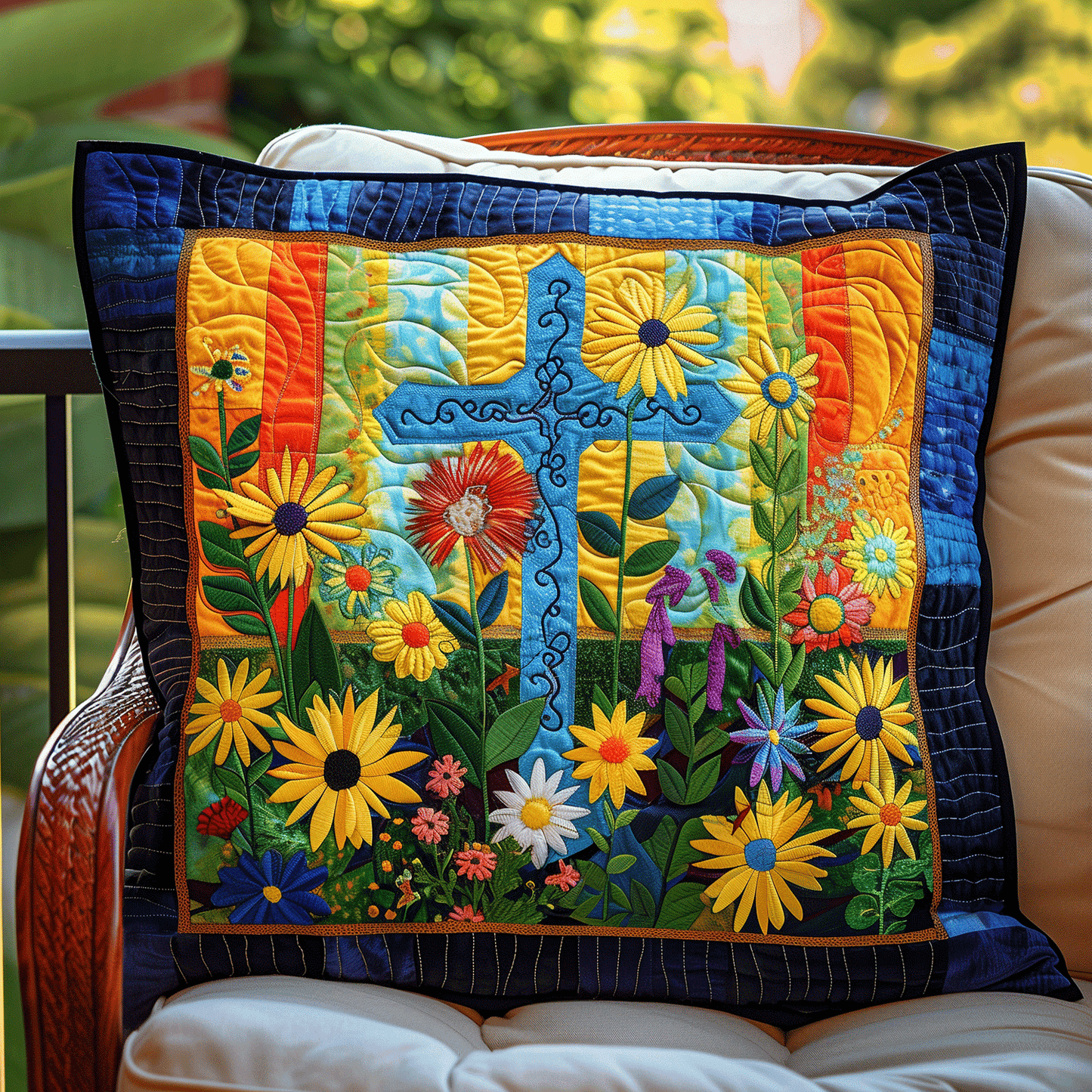 Graceful Blooms Quilted Pillow Case NCU0TH1079