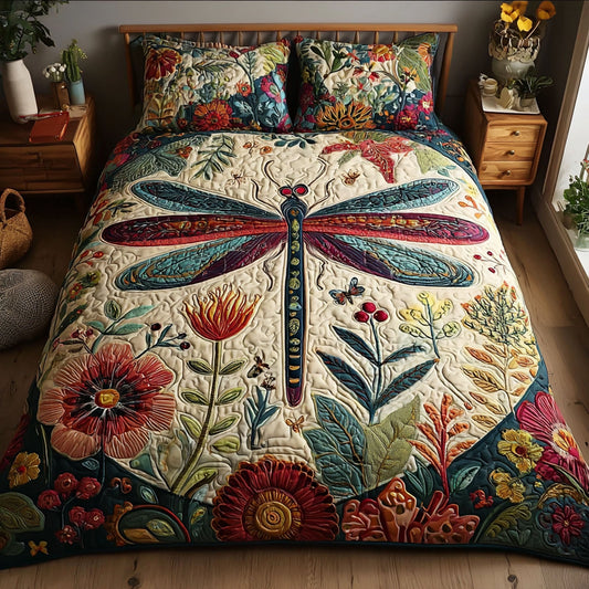 Graceful Dance 3-Piece Quilted Bedding Set NCU0PT7668