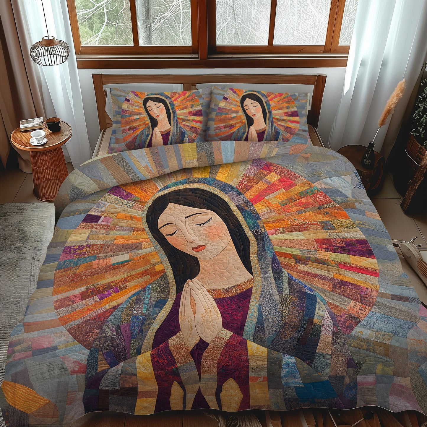 Graceful Devotion 3-Piece Quilted Bedding Set NCU0PT2526