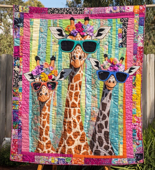 Graceful Giraffe Quilted Blanket NCU0PT671