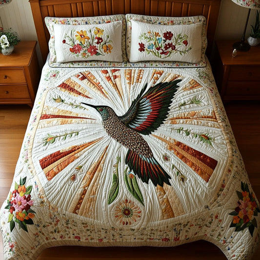 Graceful Horizon 3-Piece Quilted Bedding Set NCU0PT3607