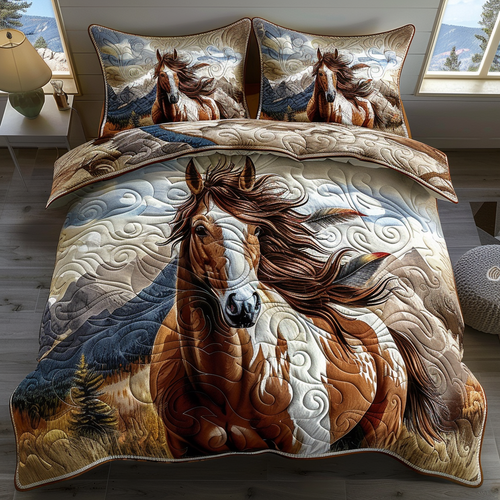 Graceful Power 3-Piece Quilted Bedding Set NCU0DV2784