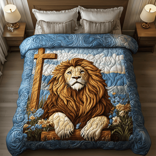 Graceful Roar 3-Piece Quilted Bedding Set NCU0TH2413