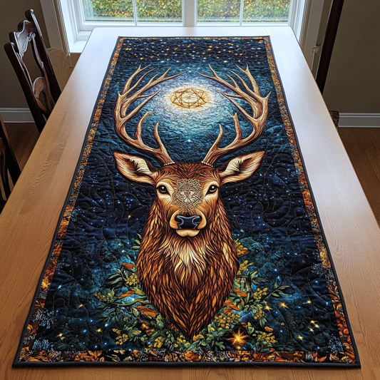 Graceful Stag Quilted Table Runner NCU0DK4399