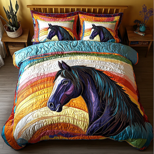 Graceful Stride 3-Piece Quilted Bedding Set NCU0DK5343