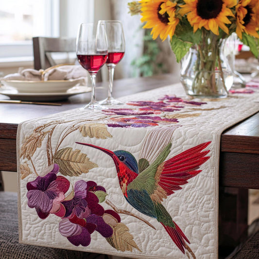 Graceful Wings Quilted Table Runner NCU0DV9505