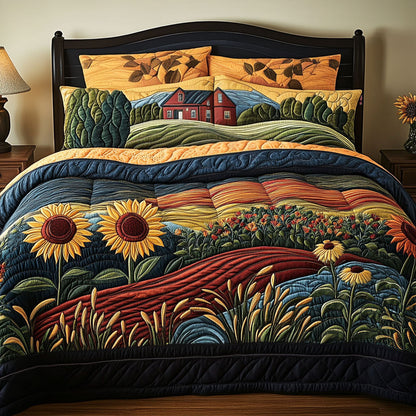 Grain of the Earth 3-Piece Quilted Bedding Set NCU0PT7340