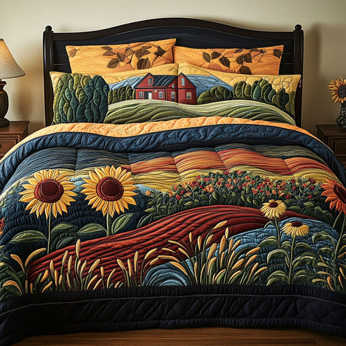 Grain of the Earth 3-Piece Quilted Bedding Set NCU0PT7340