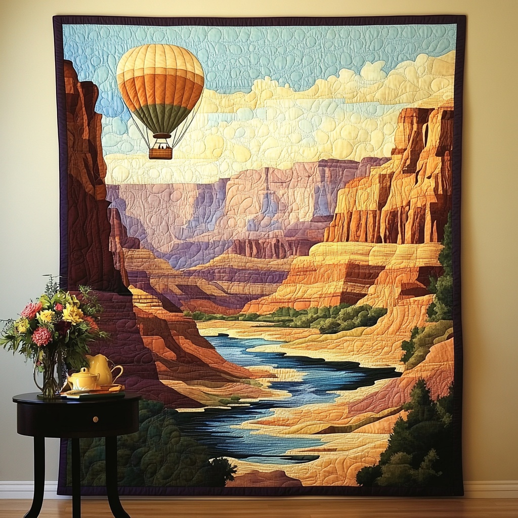 Grand Canyon Glory Art Quilt Hanging NCU0TL979