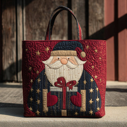 Grand Santa Claus Quilted Tote Bag NCU0HH249