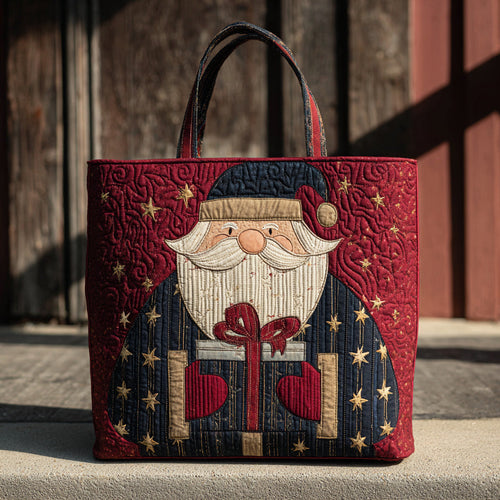 Grand Santa Claus Quilted Tote Bag NCU0HH249