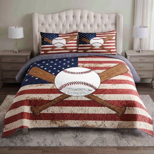 Grand Slam 3-Piece Quilted Bedding Set NCU0DK12096