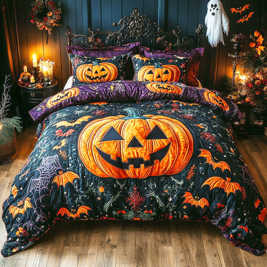 Grave Silence 3-Piece Quilted Bedding Set NCU0TD512