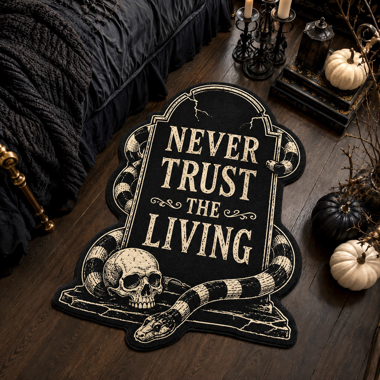 Grave Wisdom Custom Shape Area Rug NCU0TV2144