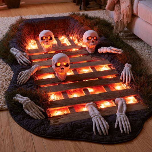 Graveyard Awakening Custom Shape Area Rug NCU0PT11942
