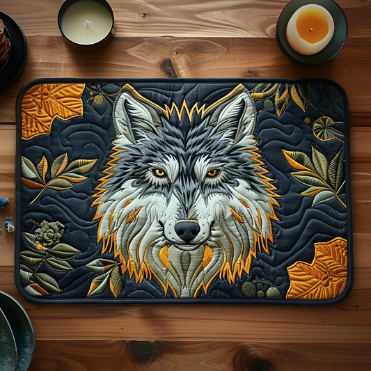 Gray Wolf Quilted Place Mat NCU0TH126