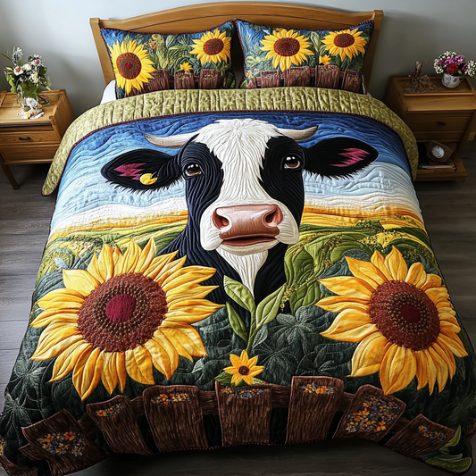 Grazing Glow 3-Piece Quilted Bedding Set NCU0DK6319