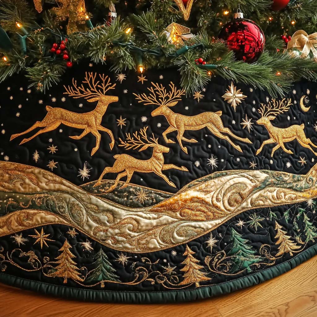 Great Flight Christmas Quilted Tree Skirt NCU0NT11094