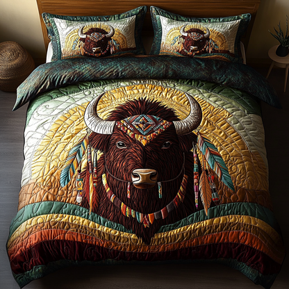 Great Plains Pride 3-Piece Quilted Bedding Set NCU0DK5708