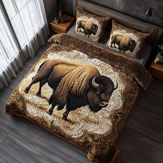 Great Range 3-Piece Quilted Bedding Set NCU0DV7424
