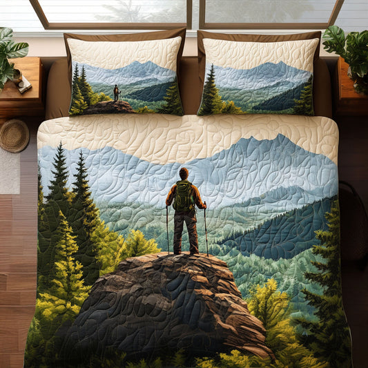 Great Smoky Wander 3-Piece Quilted Bedding Set NCU0PT6989