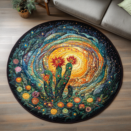 Green Haven Quilted Round Mat NCU0DK6905