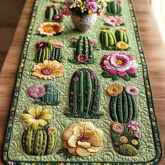 Green Haven Quilted Table Runner NCU0NT3924