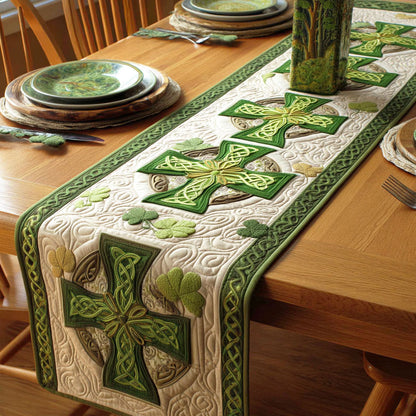 Green Heritage Quilted Table Runner NCU0TD2223