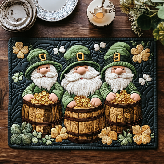 Green Treasure Quilted Place Mat NCU0VH2571