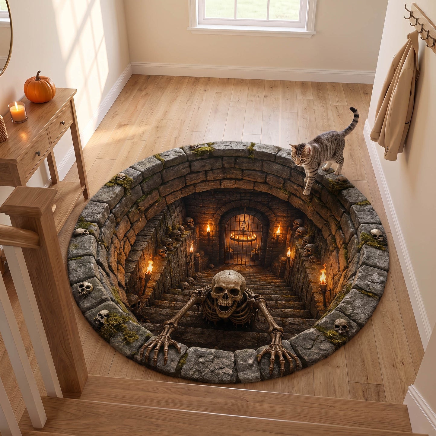 Grim Depths Round Carpet NCU0TD2942