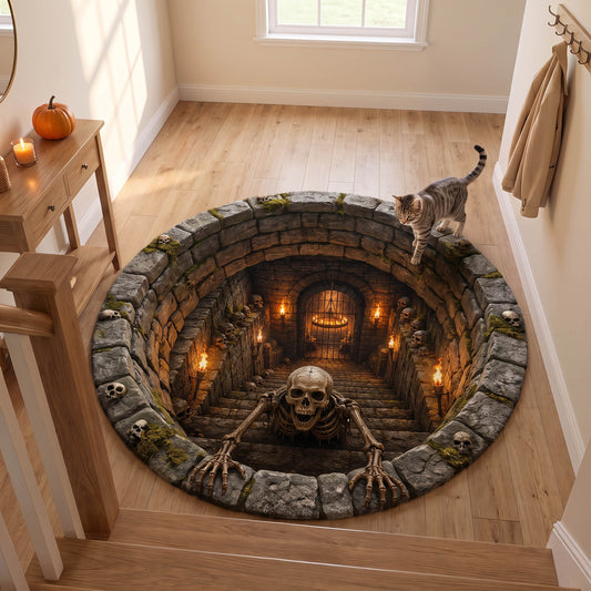 Grim Depths Round Carpet NCU0TD2942