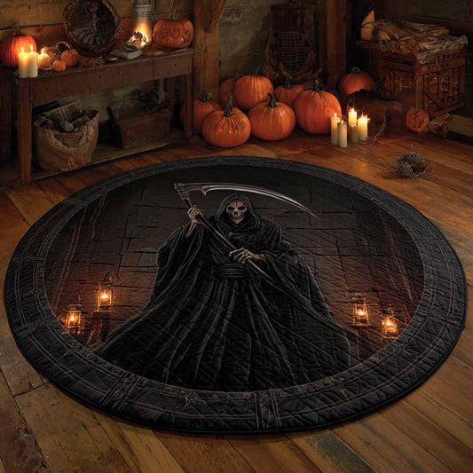 Grim Reaper Quilted Round Mat NCU0XD951