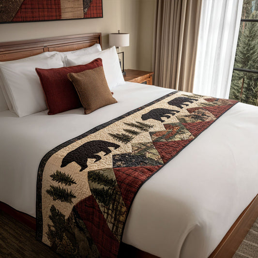 Grizzly Hollow Quilted Bed Runner NCU0PT8467