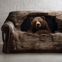 Grizzly Rest Quilted Sofa Cover NCU0PT9723