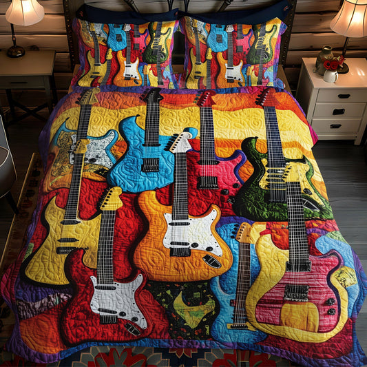 Groove Fusion 3-Piece Quilted Bedding Set NCU0PT1623